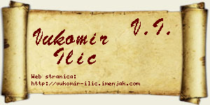Vukomir Ilić vizit kartica